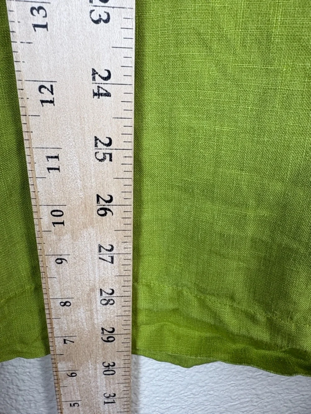 Bryn Walker Oversized 100% Linen Lime Green Tunic Top Lagenlook Size 3X - Picture 14 of 14